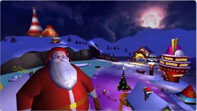 Santa Claus And Your Child In The PolarHeroes 3D Game